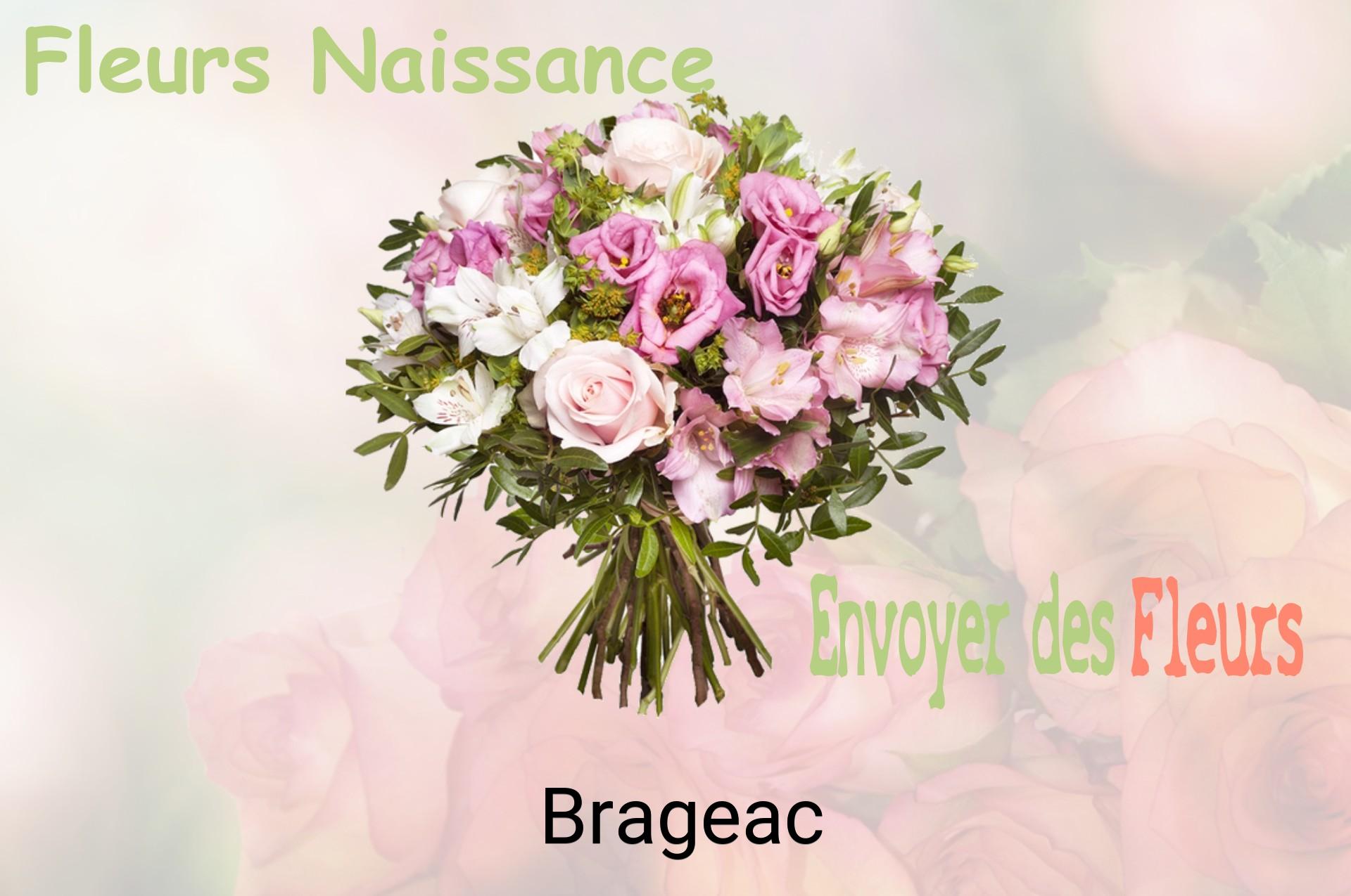 Bouquet de fleurs de naissance livré à Brageac